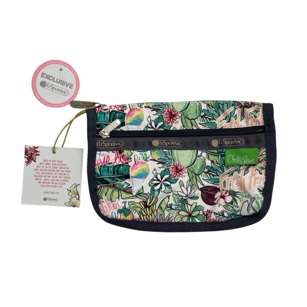 LeSportsac Exclusive Aloha Market Hawaiian Cosmetic Bag Christie Shinn